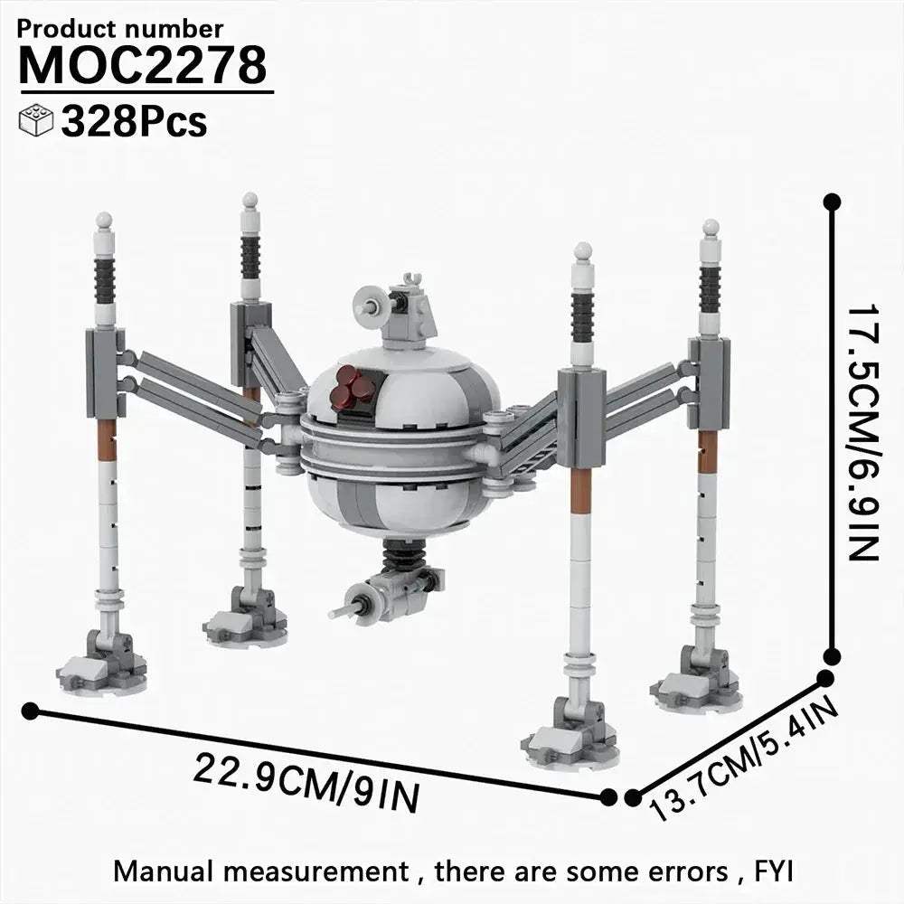 Space Droid Building Block Set Model Kit For Kids Learning - ToylandEU