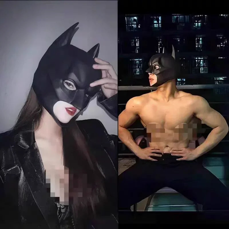 Batman Mask | Material: Natural Latex | Color: Black | Dark Knight Style Cowl