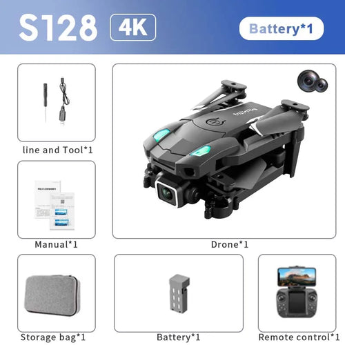 KBDFA S128 Mini Drone: Enhanced with 4K HD Camera and RC Obstacle Avoidance Technology ToylandEU.com Toyland EU