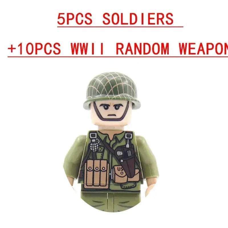 Lego Compatible Military Building Blocks Set With Weapons - ToylandEU