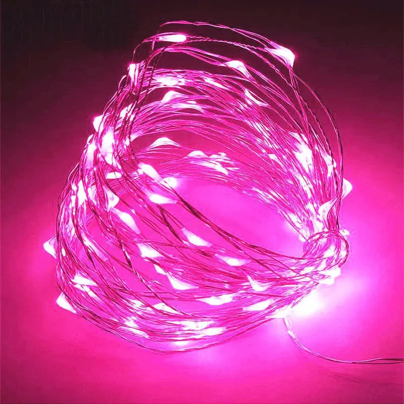 LED Fairy String Lights | Battery Powered | White | Indoor Outdoor Decor