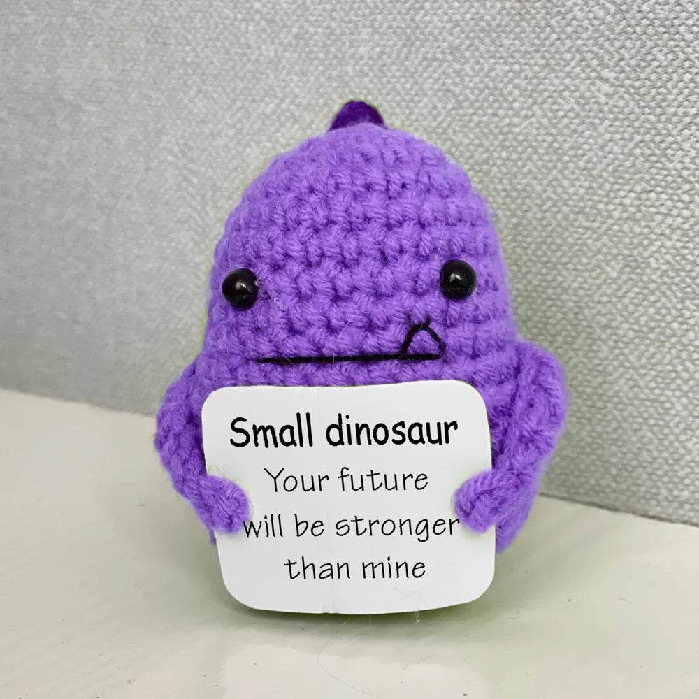 New Knitted Positive Turtle Doll Handmade Emotional Support - ToylandEU