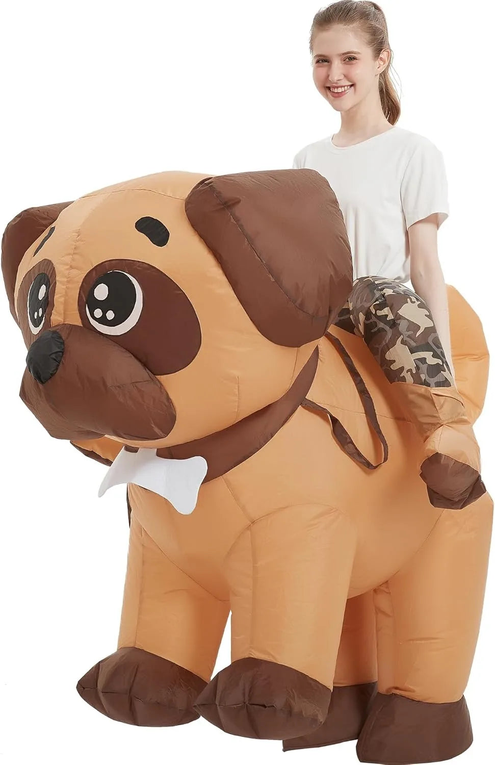 Inflatable Halloween Costume | Ghost Design | Soft Polyester | Unisex Fit