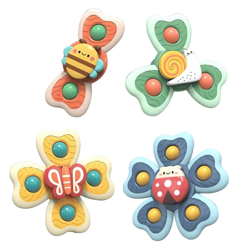 Baby Cartoon Sea Animal Spinners Suction Cup Toy - ToylandEU