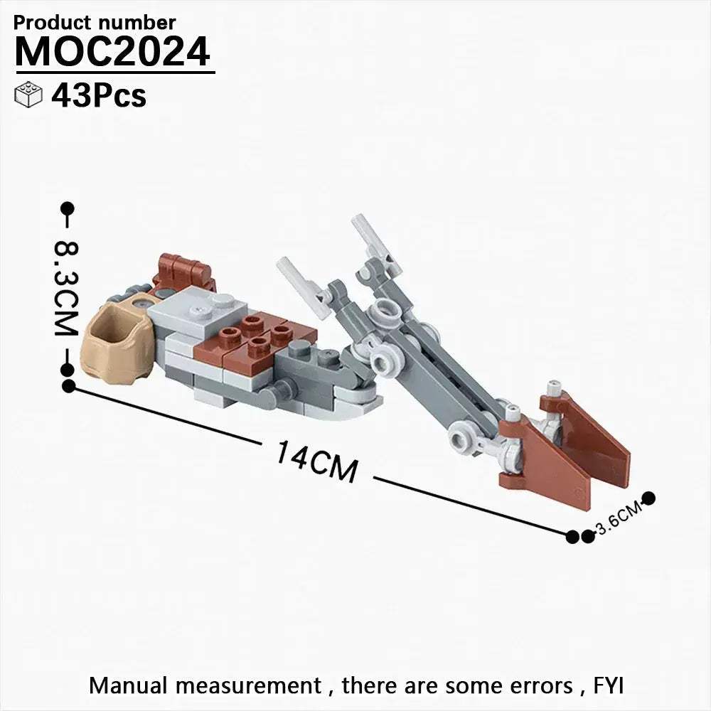 Most Complete Space Wars Speeder Bike Building Blocks Set - ToylandEU