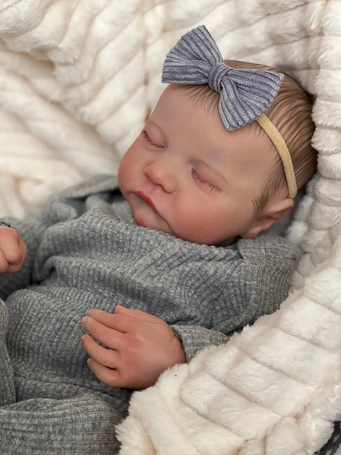 Levi Newborn Baby Doll NPK 49CM Soft Silicone Flexible Sleep Reborn Doll