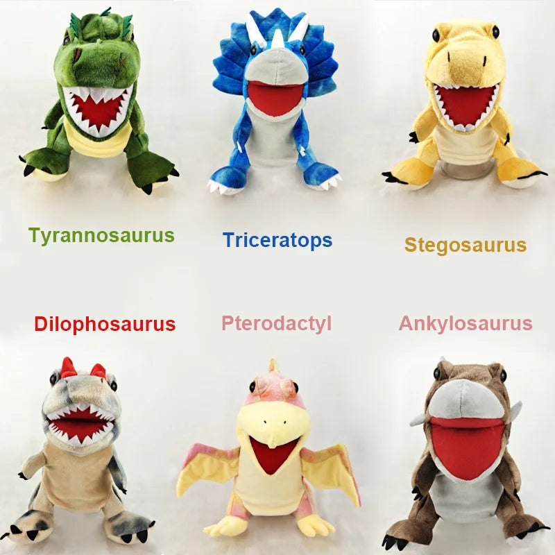 Dinosaur Hand Puppet Plush for Kids and Performances