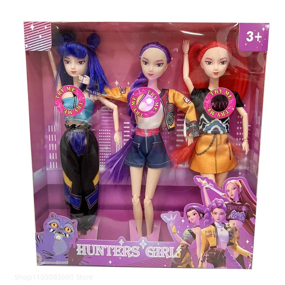 Kpop Anime Figure Action Set Rumi Mira Zoey Collectible - ToylandEU