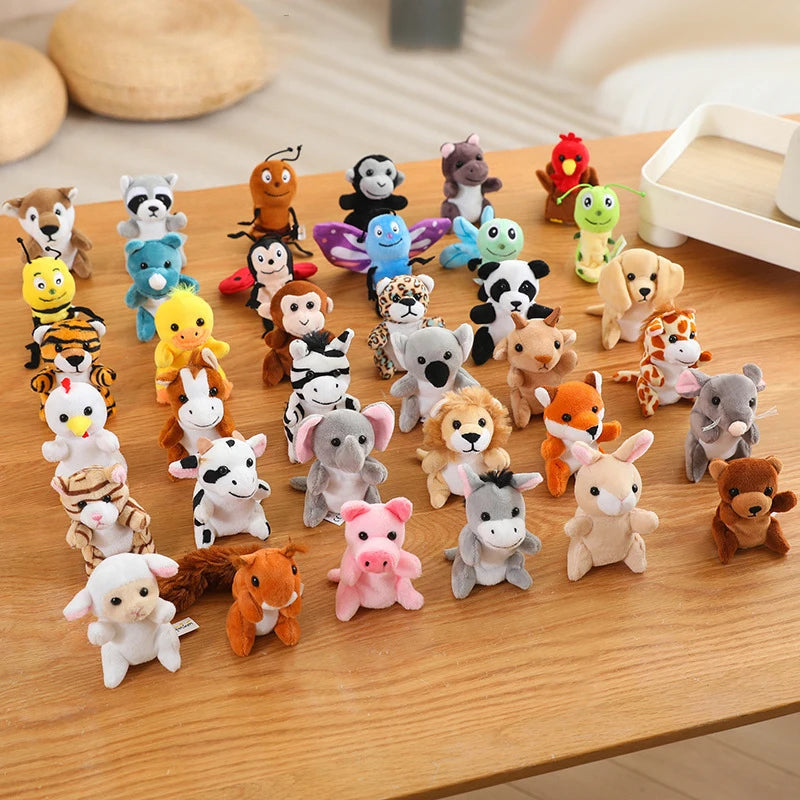 Kawaii Plush Doll Finger Puppet Toy Educational Fun for Kids
