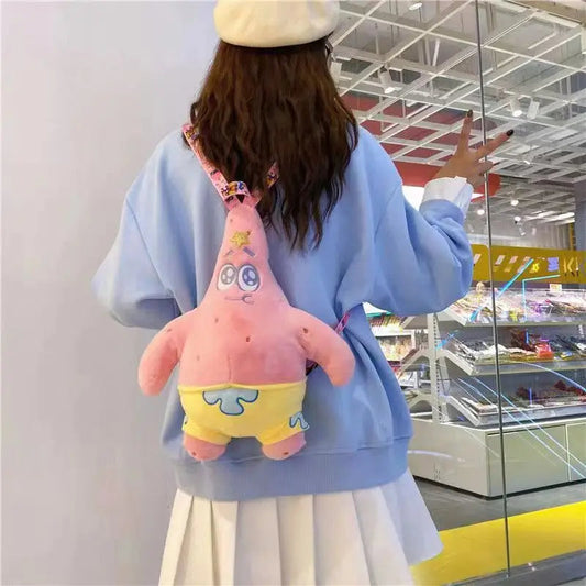42cm Cute Patrick Star Plush Backpack Kawaii Patrick Star Stuffed Doll - ToylandEU