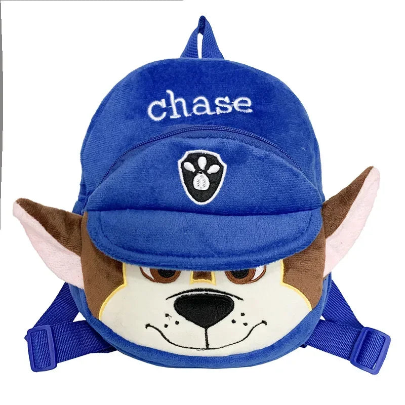 Paw Patrol Plush Puppy Dog Backpack for Kids - Skye Chase Marshall Cartoon Character Bag