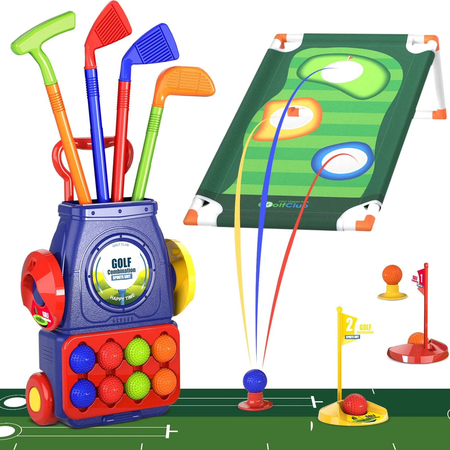 Junior Outdoor Golf Game Set for Young Children by QDRAGON - ToylandEU
