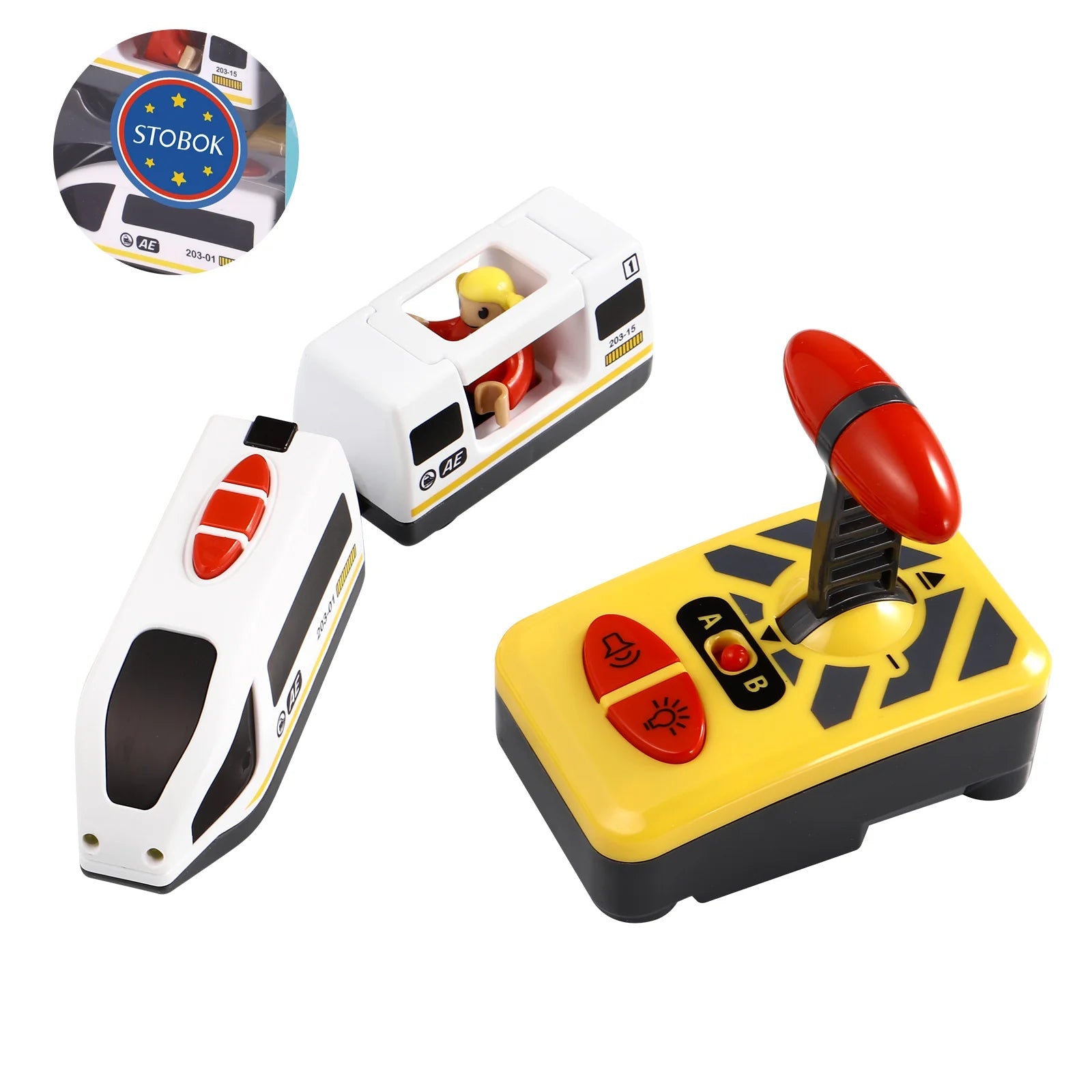 Rc Electric Train Kids Railway Button RC Vehicle Educational for Boys - ToylandEU