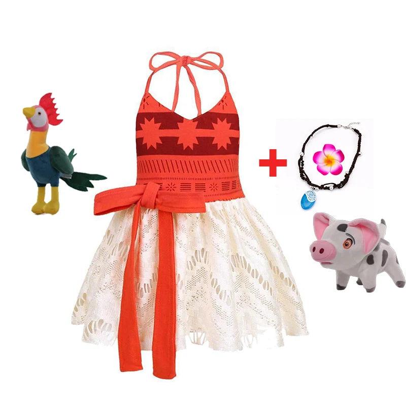 Moana Girls Costume | Ankle Length Dress | Toylandeu™