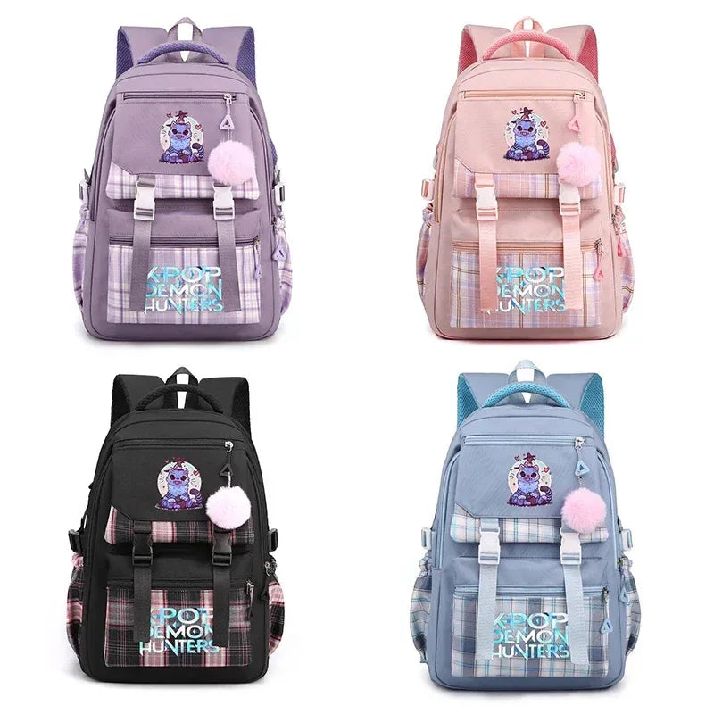 Anime Demon Hunters Backpack Large Capacity Unisex School Bag - ToylandEU