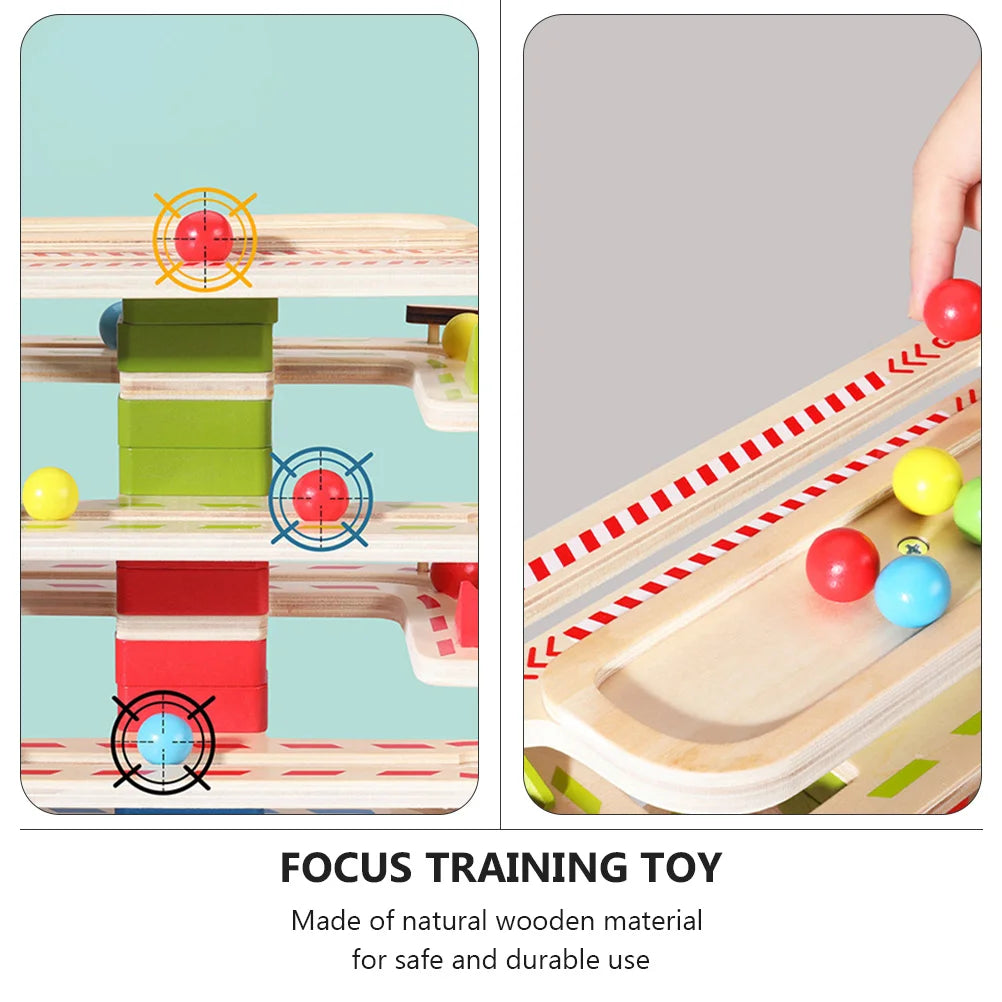 Wooden Marble Run Toy Set for Kids - Fun and Educational Way to Enhance Hand-Eye Coordination - ToylandEU