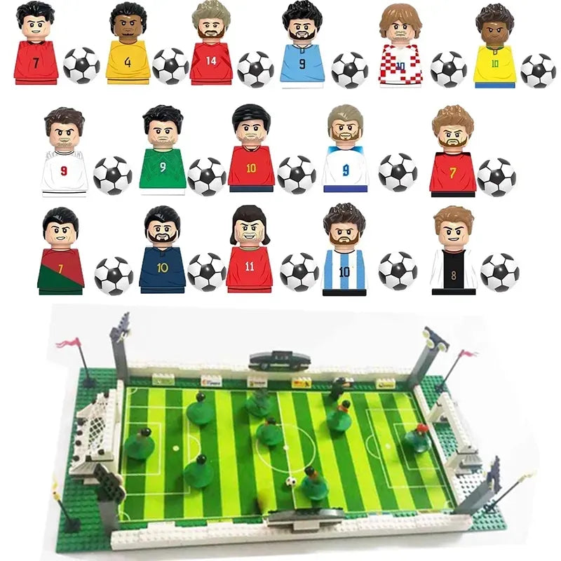 Mini Soccer Stadium with Famous Football Player Figures - ToylandEU