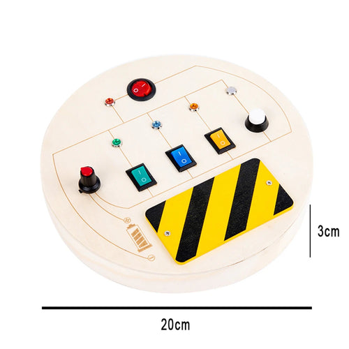 Montessori Educational Busy Board with LED Light for Children 3 Years and Older ToylandEU.com Toyland EU