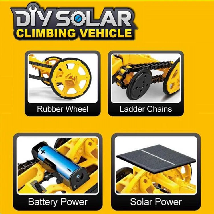 Solar Powered DIY Climbing Car Model STEM Educational Toy Kit - ToylandEU