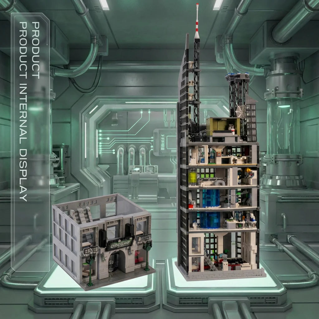Building Blocks Set | 6375 Pieces | Spider Oscorp Tower | Lego Compatible
