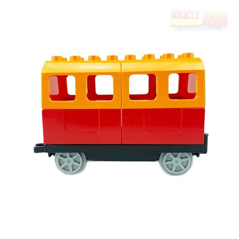 Rail Transport Big Size Building Blocks Creative Track Accessories Assemble Toys For Children Bricks Compatible City Train Set - ToylandEU