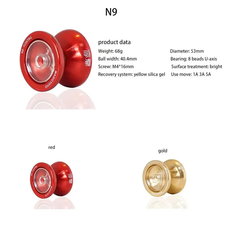 Yoyo | Metal Yoyo | 53 mm Diameter | N9 Classic Butterfly Shape