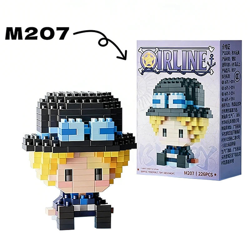 Micro Block Figures | ABS Interlocking Bricks | DIY Assembly Kit | Gift Set