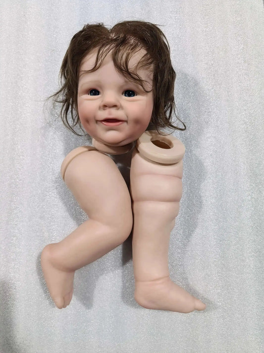 22 Inch Reborn Doll Kit Shaya With Ultra HandRootedHair - ToylandEU