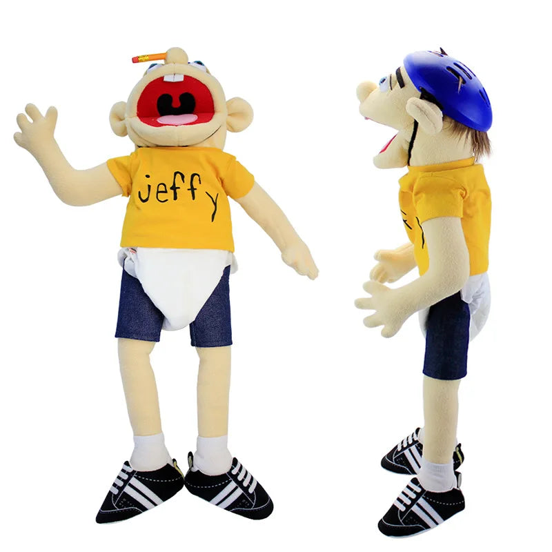 Large Jeffy Boy Hand Puppet with Openable Mouth and Accessories - ToylandEU