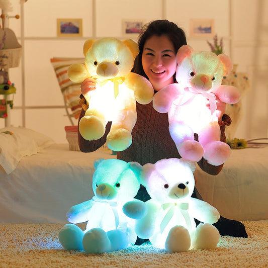 32-50cm Luminous LED Teddy Bear Stuffed Animal Plush Toy - ToylandEU