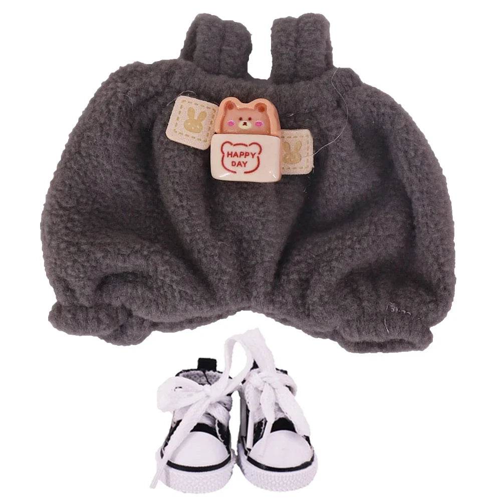 Doll Pants And Doll Shoes For Labubu 17cm Plush Doll Accessories - ToylandEU