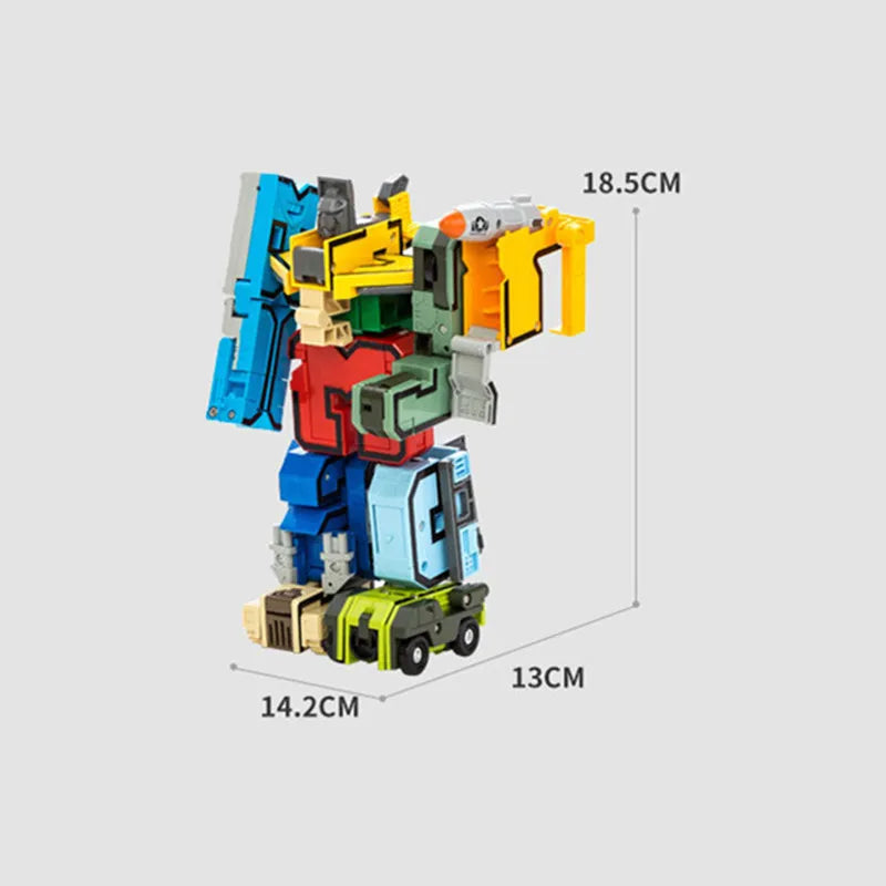 10-Piece DIY City Robot Adaptable Figures - ToylandEU