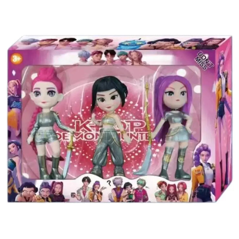 New 2026 KPop Demon Hunters Lumi Zoe Milla Doll PVC Model Toy Desktop Display Decoration Collection Gift for Fans. toysfor girls - ToylandEU