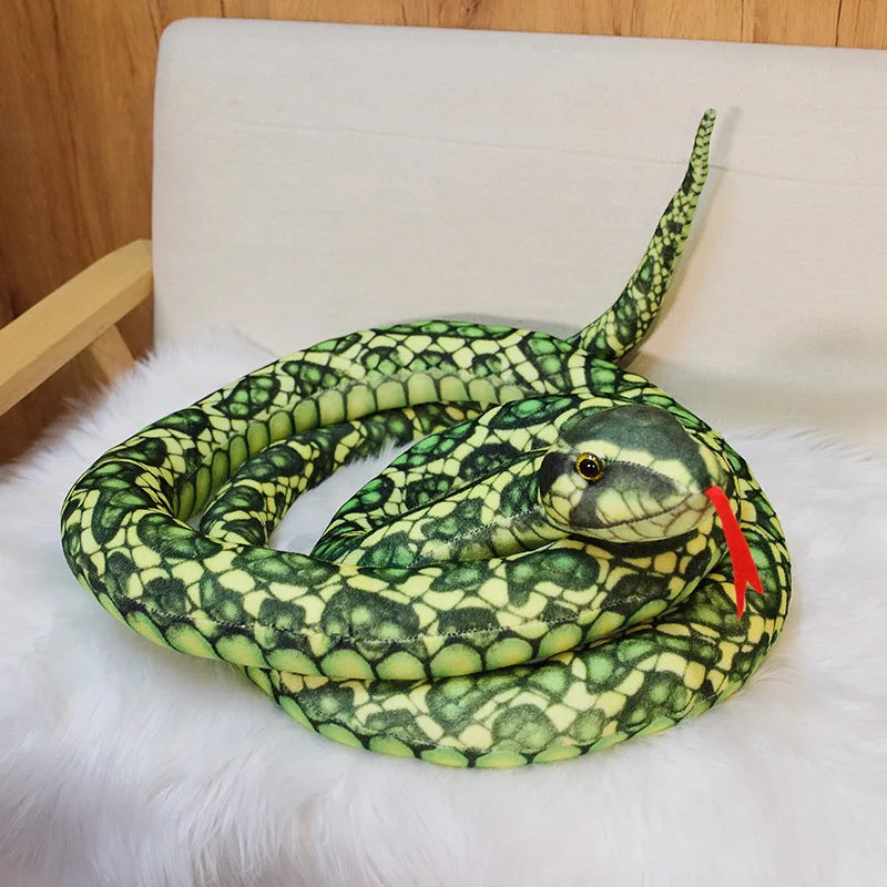 Giant Plush Snake 300cm Realistic Boa Cobra Plush Toy Decorative