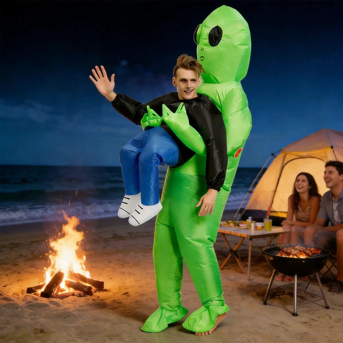 ET-Aliens Inflatable Costume Scary Monster Cosplay For Adult Kids Thanksgiving Christmas Party Festival Stage Children Clothing - ToylandEU