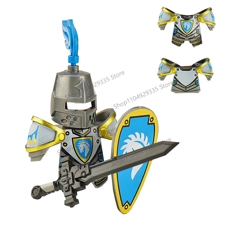 Micro Blocks | Medieval Knight Figures | Plastic Model Kit | Ages 14 Plus
