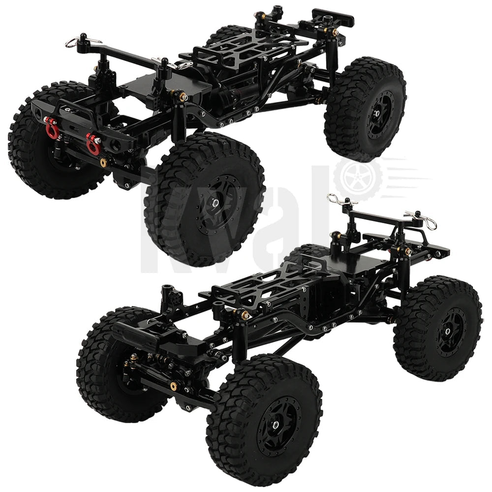 Metal Upgrade Car Frame with Double Front Axles For AXIAL 1/24 SCX24 Toyland EU