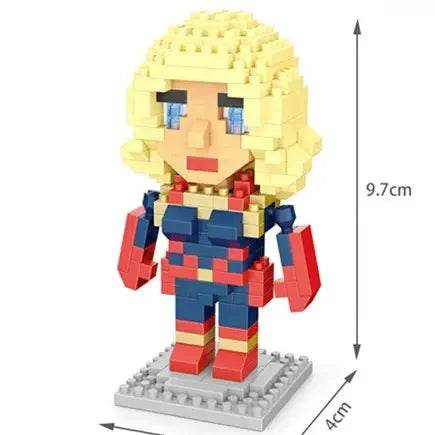 Hero Cartoon Micro Particle Building Blocks Children Assembly Toy Anime Action Figure Boy Girl Kid Gift Cute Toy Building Bricks - ToylandEU