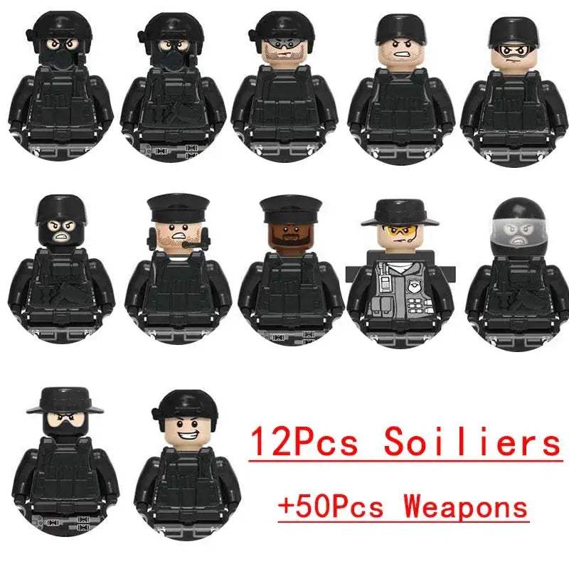 Lego Compatible Military Building Blocks Armored Vehicle Set - ToylandEU