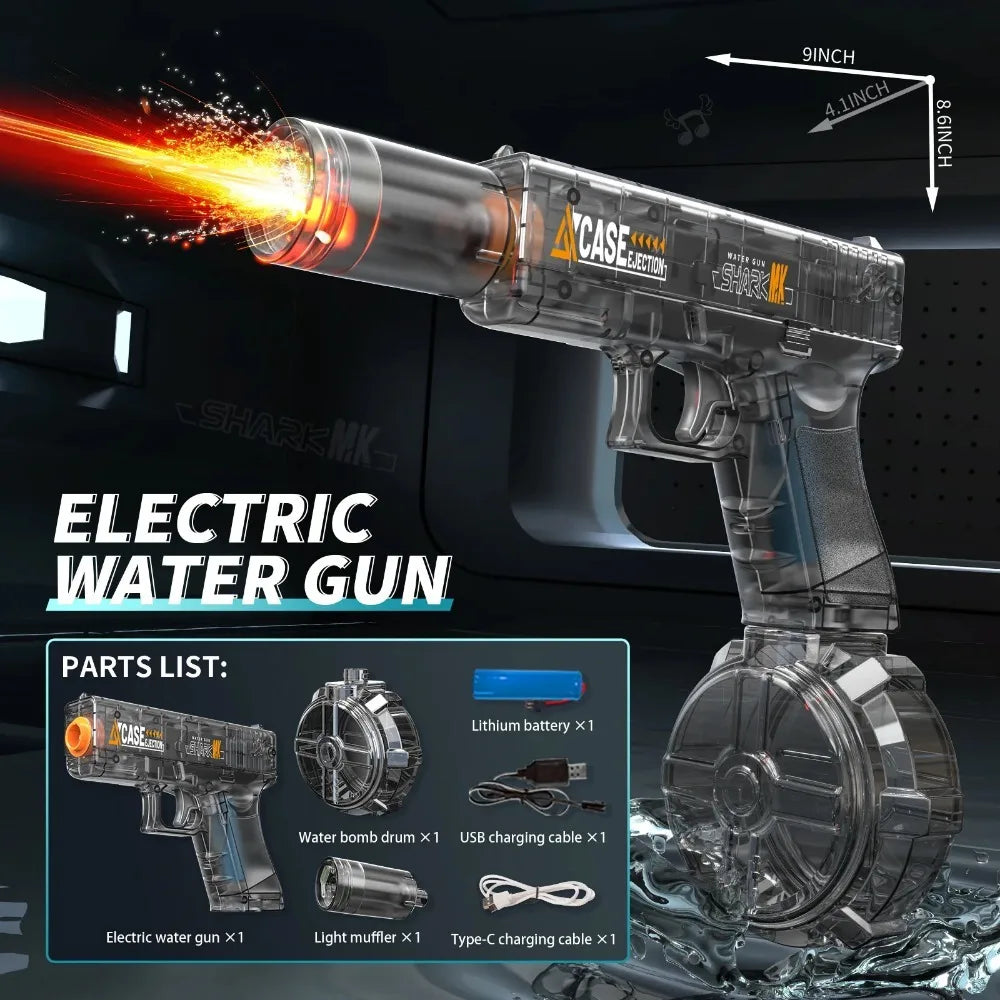 Water Gun | Electric Powered | Large Capacity | Beach Pool Party Ready