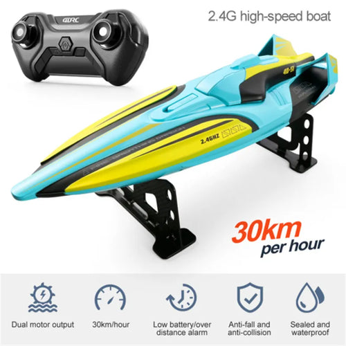 30KM/H RC High Speed Racing Boat Speedboat Remote Control Ship Water ToylandEU.com Toyland EU