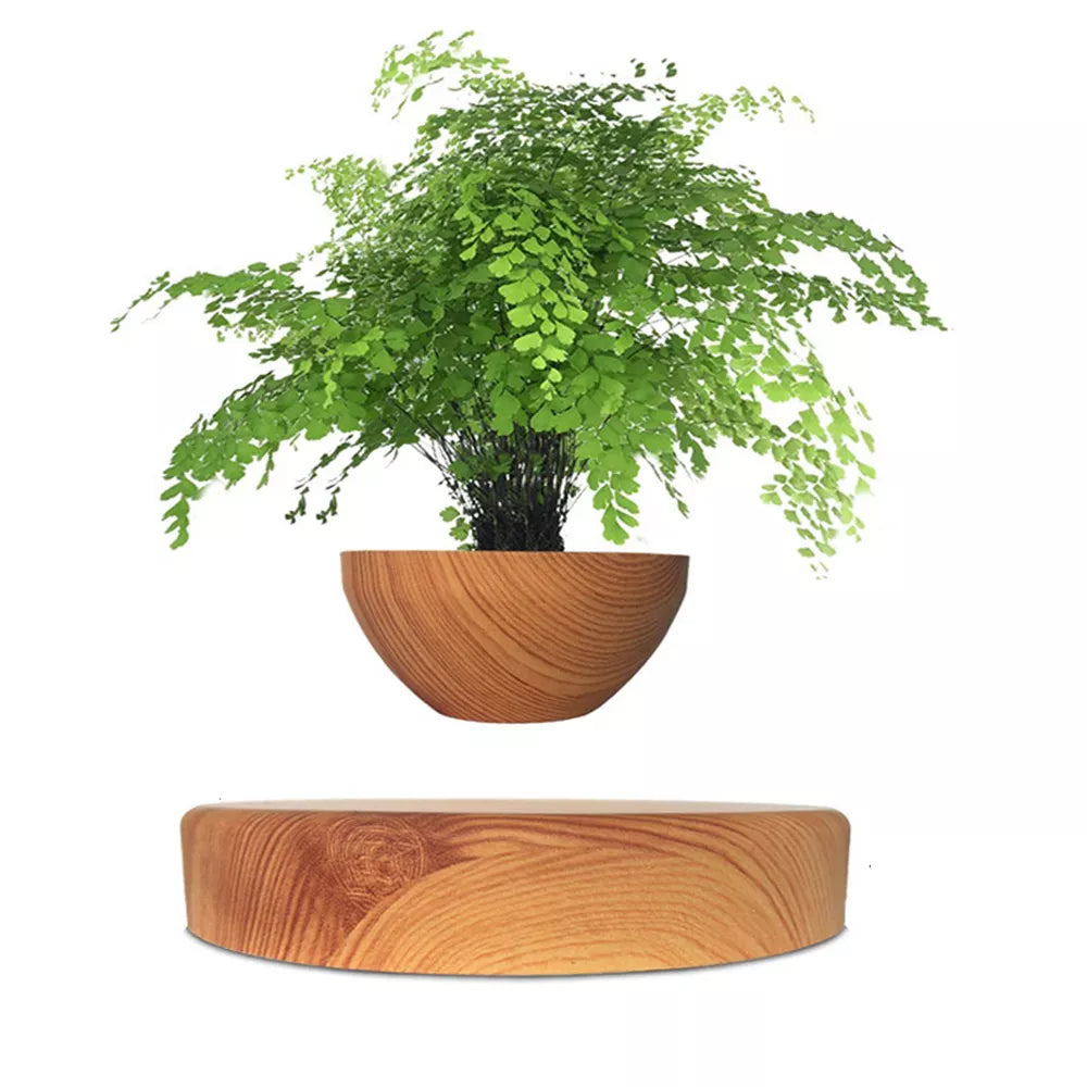 Levitating Air Bonsai Pot Rotation Planters - Magnetic Suspension Flower Pot - ToylandEU