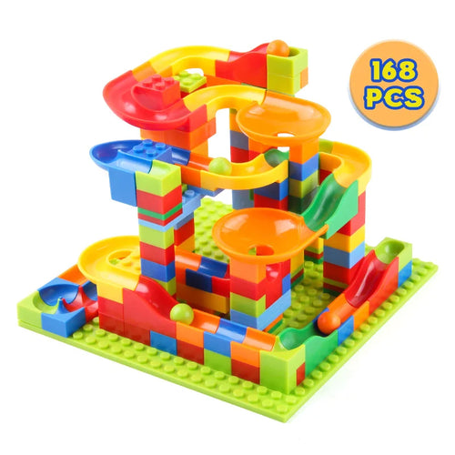 Marble Run Maze Ball Track Building Blocks Set - 504PCS AliExpress Toyland EU