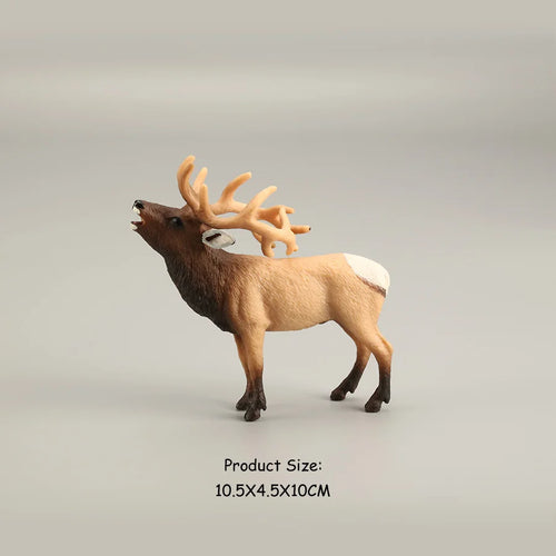 Forest Animal Action Figures Set - Moose, Elk, Reindeer, Alpaca, Sika Deer ToylandEU.com Toyland EU