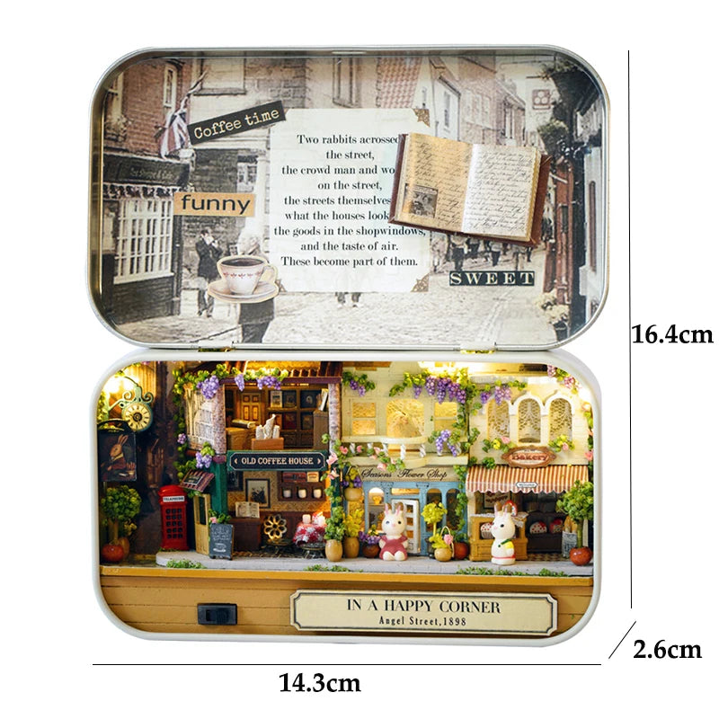 Dollhouse Kit | Wooden Box Theatre | 9 Styles DIY 3D Puzzle