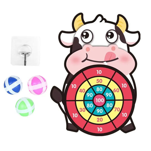 Fun and Safe Animal Sticky Ball Dartboard Game for Kids ToylandEU.com Toyland EU