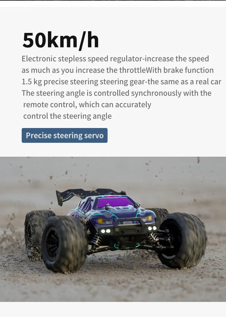 RC SG116 MAX 1:16 High-Speed 4WD RC Drift Racing Monster Truck - 70KM/H Off-Road Remote Control Car for Kids