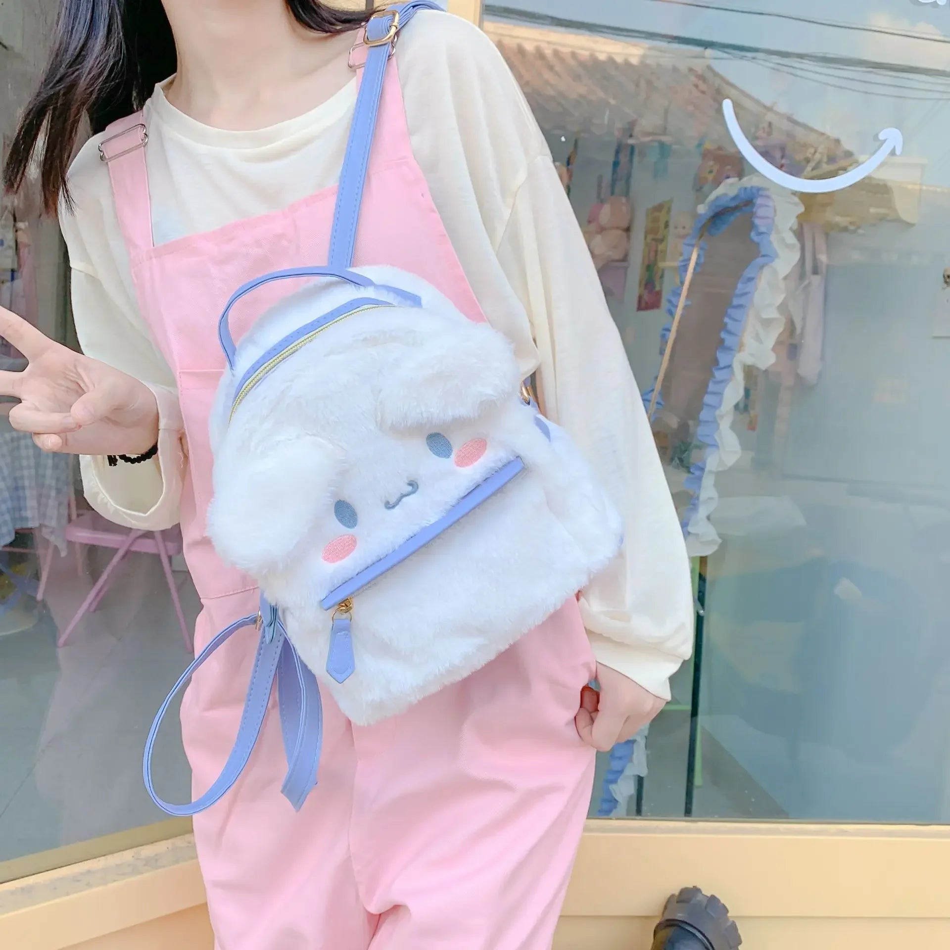 Cinnamoroll Plush Backpack - Soft and Cute My Melody Bag - ToylandEU