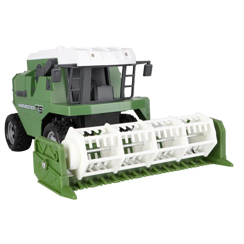 RC Harvester Tractor Truck Model Pusher Simulation Farmer Vehicle With