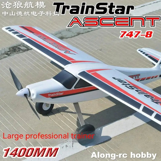 RC Volantex RC TrainStar Ascent 747-8 EPO Trainer Aircraft - 1400mm Wingspan Beginner's RC Airplane Kit or PNP